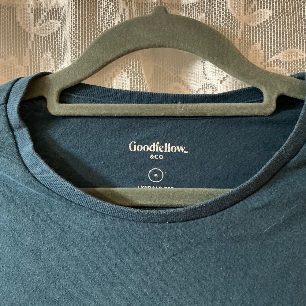 Goodfellow & Co Men's Teal Short Sleeve Tee size medium - Picture 2 of 3